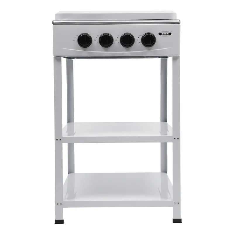 💥Clearance Sale 4 Burner Gas Stove 🔥 Portable Outdoor Cooktop 🍳 NG/LPG Ready 🏕️obs Manual Ignition for RV Travel Emergency Preparedness Family Use