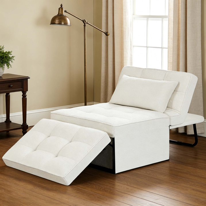 🔥 Warehouse Clearance 💥 4-in-1 Multi-Function Folding Ottoman Sofa Bed