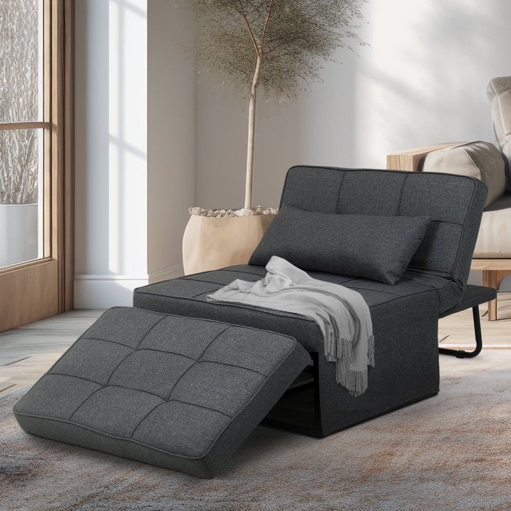🔥 Warehouse Clearance 💥 4-in-1 Multi-Function Folding Ottoman Sofa Bed
