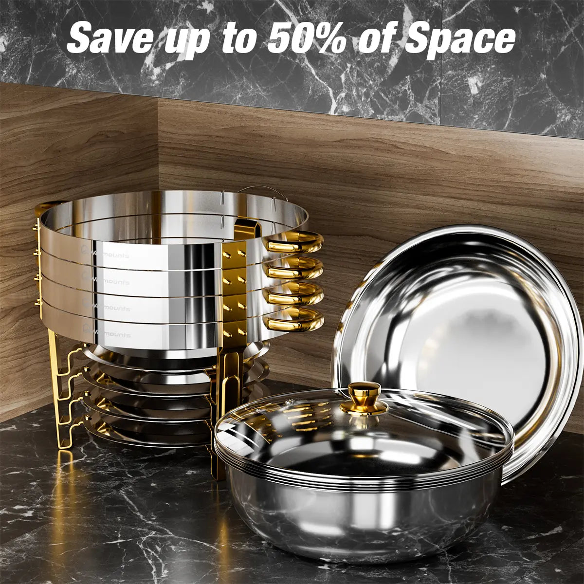 WARMOUNTS 5-Quart Buffet Warmer Set — Ideal for Parties, Catering Events, Weddings, and Banquets
